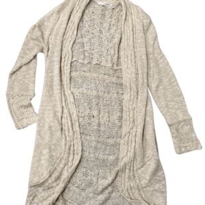 Women’s Long Cozy Cream Knit Cardigan